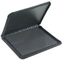 Prat Paris Start 2 Presentation Portfolio Case, Zippered Multi-ring Binder with Ten 8.5x11 Archival Sheet Protectors, Cover Color: Black. by Prat