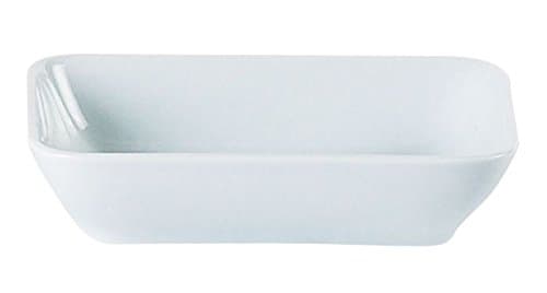 Porcelite 351613 Rectangular Serving Dish, 13 cm x 9.5cm/5" x 4", 22 cL/8 oz. (Pack of 6)