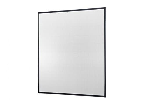 Insect Protection Fly Screen Window Aluminum frame Basic white or brown, 100 x 120 cm - Building kit / Made To Measure cut / Complete assembled - anthracite (Auto kit)