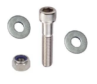 5mm Socket Cap Nut &amp; Bolt (4 Pack) 4 x Stainless Steel M5 x 30mm Allen Key Socket Head Bolts (2/3 Threaded), 4 Nyloc Nuts &amp; 8 Flat Washers Free Uk Delivery.
