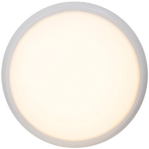 Simple Design Practical 15 W LED Ceiling Light Diameter 33 cm, 850 Lumen, 2800 K Warm White, Metal White