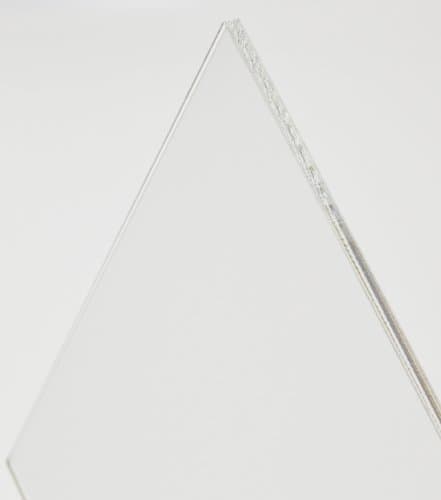 Rectangular 3mm Thick Clear Acrylic Sheet / Panel / Cut-Out, 90 x 18 cm