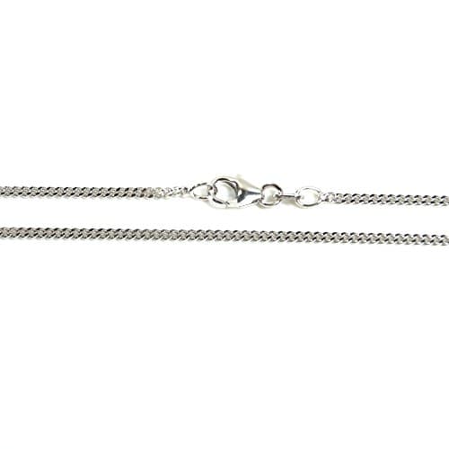 Basic Silver PF01,80,45R Basic Unisex Curb Chain Necklace 925 Sterling Silver 45 CM CM