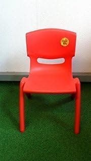 A406 Extra Strong Childrens Plastic Chair - Ideal nursery schools, clubs, etc (2, Red)