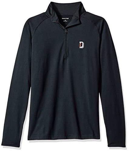 NCAA SMU Mustangs Men's Performance 1/2 Zip Pullover, Large, Black