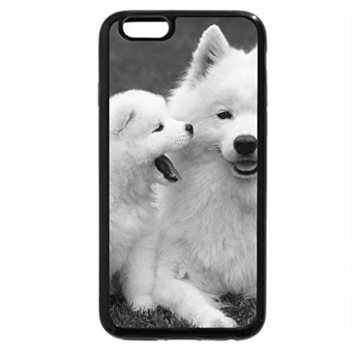 iPhone 6S Plus Case, iPhone 6 Plus Case (Black &amp; White) - Perritos Dogs