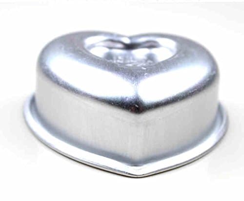 Love Type Small Cake Mold Solid Bottom Love Model Heart Aluminum Alloy Egg Tart Mold ( Color : B )