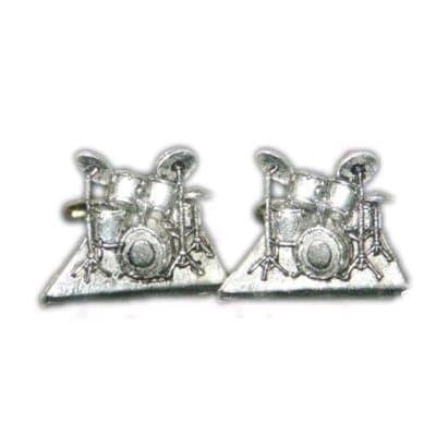 Pewter Drum Kit Cufflinks - PC11