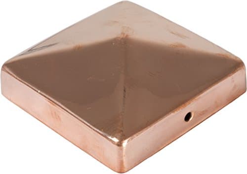 Post cap Copper Pyramid 7 x 7 cm
