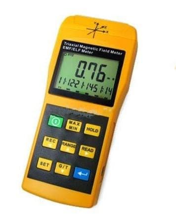 Gowe Tri-Axis Sensor Digital 2000mG Gaussmeter EMF ELF Electro Magnetic Field Gauss Meter