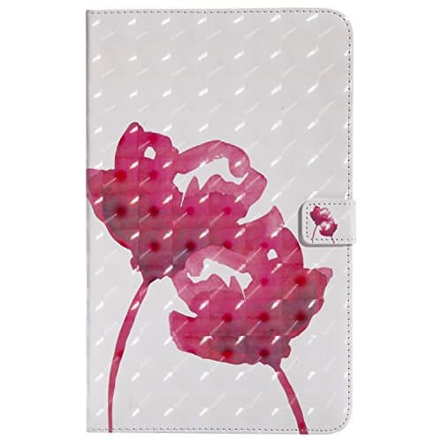 Samsung Galaxy Tab T560 Case , Multi-Function Screen Protector PU Leather , Ultra Slim Lightweight with Stand/Auto Sleep Wake-up Function Ciover Smart Case for Samsung Galaxy Tab T560 Case - safflower + 1X Dust plug &amp; Dustproof cloth