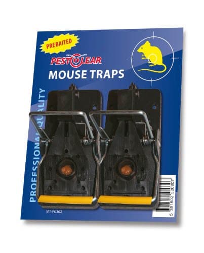 PestClear Pre-Baited Mouse Traps 2 Pack