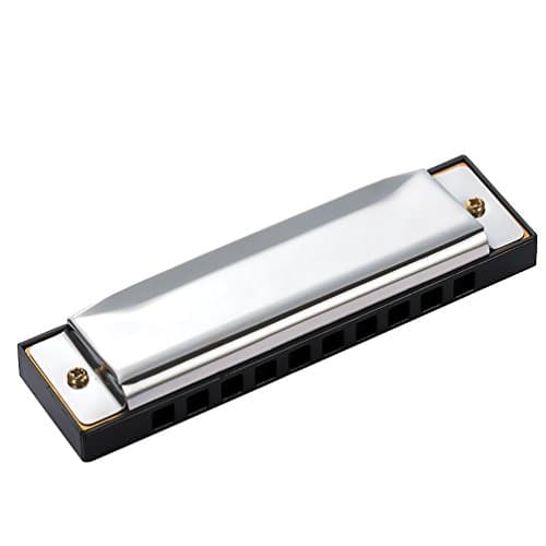 Uarter Standard 10 Hole Harmonica Diatonic Harmonica Bruce Harmonica with Tone Mark, Perfect for Kids and Adults