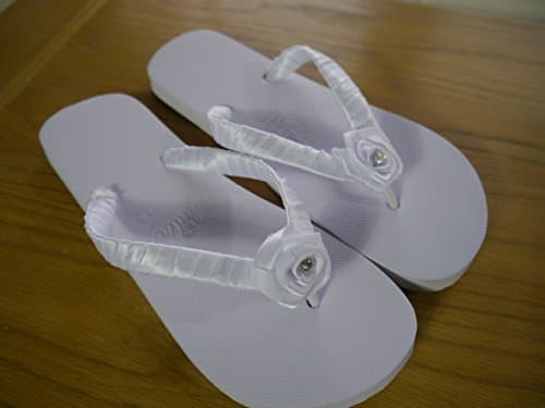 Hand Decorated Beach, Wedding Flip Flops