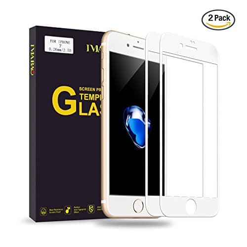iPhone 7 Screen Protector, IMABAO [2 Pack] 3D Touch Compatible-Tempered Glass Full Coverage Film Matte Anti-Glare Anti-Fingerprint 9H HD Clear Scratch Resist for Apple iPhone 7 4.7"
