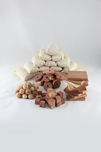 Chemekx Cedar Storage Essentials 100 PC Value Pack | Safe, Effective, Easy-to-Use Garment Care Accessories | Even Useful to Deter Rodents, Mice and Rats