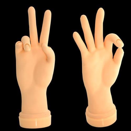 Nail Art Plastic Training Model Tool Soft Movable Practice Hand Model by profashionail
