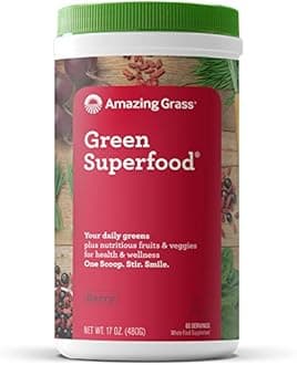 Amazing Grass, GreenSuperFood, Berry Flavour Drink Powder, 17 oz (480 g)