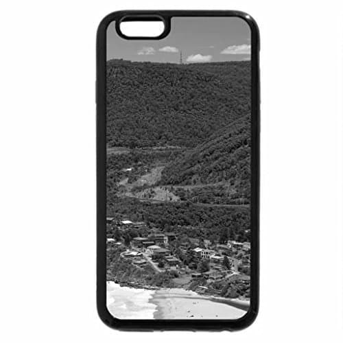 iPhone 6S Plus Case, iPhone 6 Plus Case (Black &amp; White) - Stanwell Park Beach
