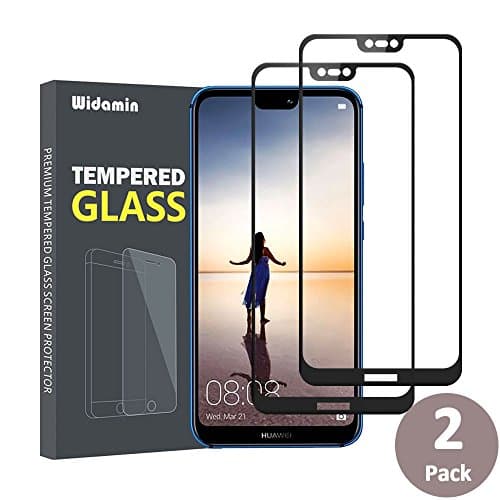 2Pack,Huawei P20 lite Full coverage Screen Protector,Tempered Glass Screen,Lifetime Warranty, 9H Hardness,Crystal Clearity,Scratch-Resistant,No-Bubble,screen film for P20 lite