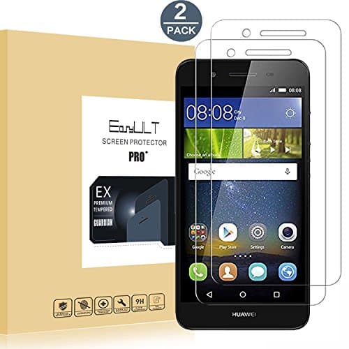 EasyULT [2 pack] Huawei P8 Lite Smart Screen Protector, 2 Pack PET Screen Protectors for Huawei P8 Lite Smart (HD Ultra Clear Film,Full Coverage)