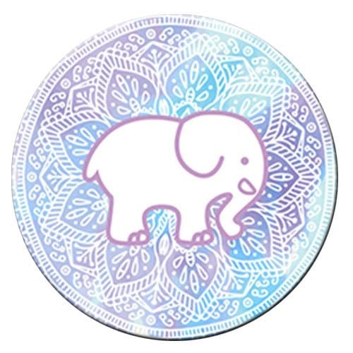 360 degree rotation Multi-function Cell Phone Holder Pop cellular phone bracket Socket Universal Expanding Stand Grip hands Mount for Smartphones,Tablets,(Mandala elephant)white