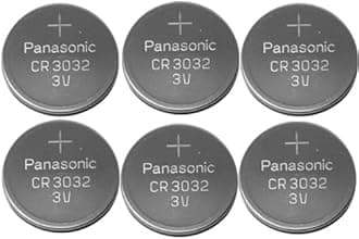 6-pack Panasonic Battery, Lithium Button Cell Cr3032- Cr 3032