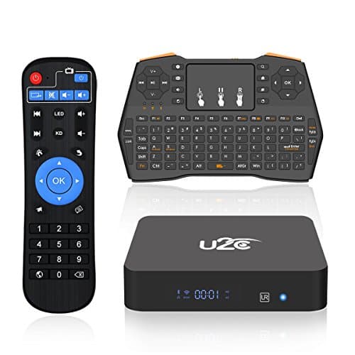 Android 7.1 TV Box with Mini Wireless Keyboard, 2017 Model U2C X TURBO 3G RAM 16G ROM Smart TV Box Octa Core CPU 64 Bit Support 4K 3D Dual Band WiFi 2.4GHz/5GHz BT 4.1