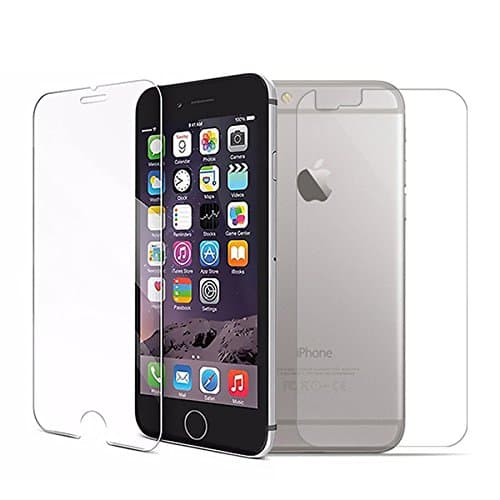 Front and Back Screen Protector For iPhone 8/7, 8/7 Plus, 6s. 6s Plus &amp; 5 - Front + Back Rear [9H Hardness 0.26 mm 2.5D] Premium Ultra-Clear Anti Scratch/Bubble Free Tempered Glass Case Cover (For iPhone 7 Plus)