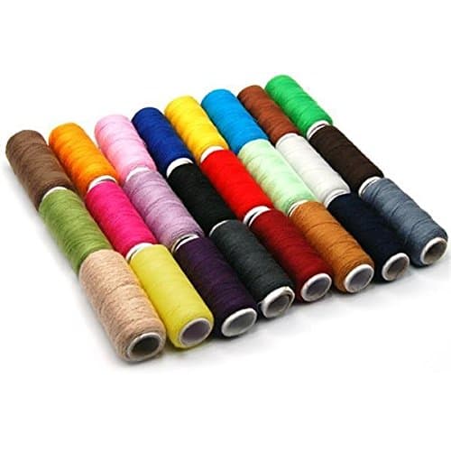 Tinxs 24 Spools All Purpose Polyester Sewing Quilting Threads 24 Assorted Colors Sets