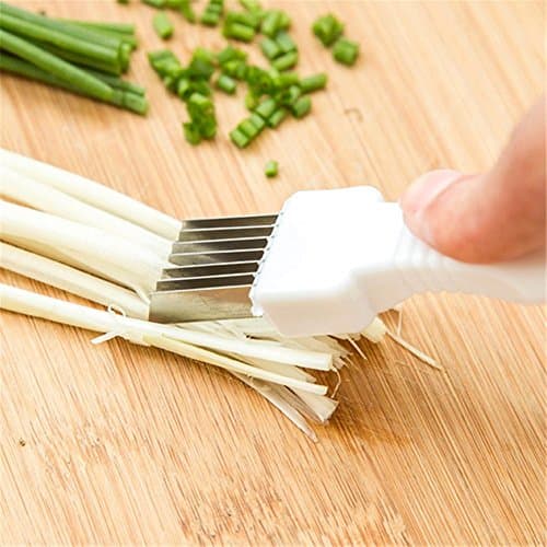 VRAN 2-Pack Kitchen Onion Vegetable Cutter Sharp Scallion Cutter Shred Tool Slicer