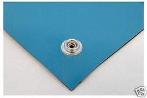 GLOBAL STATCLEAN SYSTEMS Silver Global Antistatic (ESD) Safe Button for ESD MAT -50 Pair