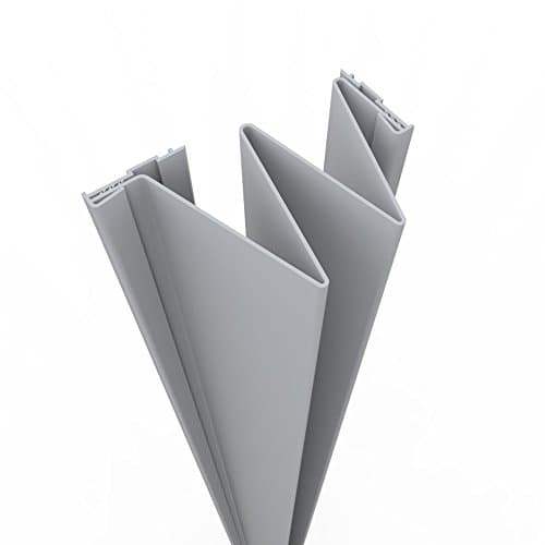 Finger Pinch Protector Guards for Inside Door Hinges | Push Side Safety Shield (80", Grey)