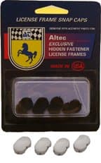 Altec License Frame Replacement Caps-Black