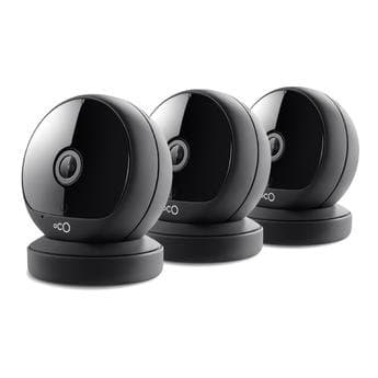 Oco 2 Full HD 1080p Wireless Security Camera System with SD Card support and Cloud Storage, Two-Way Audio and Night Vision, Video Monitoring Surveillance Camera (3-Pack)