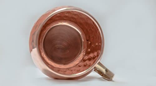 Handmade Mug Hammered Copper Moscow Mule 100% Solid Copper Mug Size 16 oz