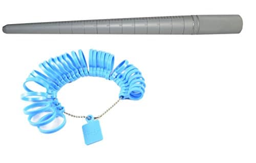 Aluminum Ring Mandrel &amp; 29pc Sizer - 1/2 &amp; 1/4 Increments - US Standard 1 - 15