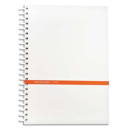Whitelines Hard Wire A4 Lined Notebook: Supporting your ideas