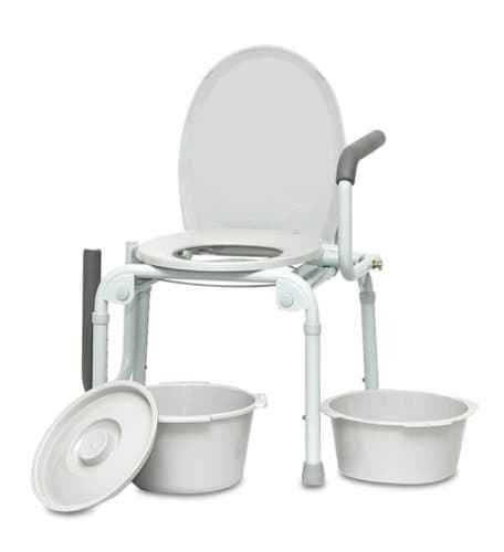 Deluxe Drop-Arm Commode