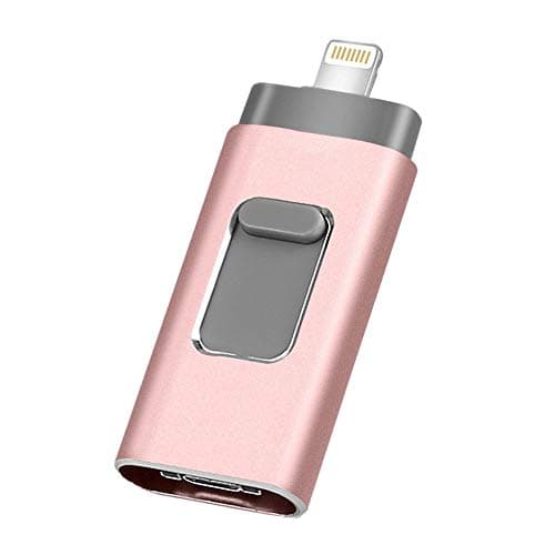 Flash Drives for iPhone 1TB,Memory Stick External Storage for iPhone/PC/iPad/Android and More Devices with USB Port (1TB, Rose)