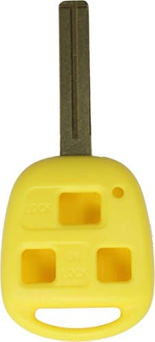 ReplaceMyRemote 1998 - 2008 Lexus 3 Button Remote Head Key Case/Housing/Shell Fob for FCC ID's:HYQ12BBT, HYQ1512V, N14TMTX-1 (Yellow)