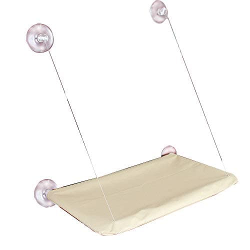 Cat Window Perch,pet Window Perch Hammock cat Window cat Window seat cat Shelves pet Resting seat cat Bed with Upgraded 4 Big Suction Cups for Space Saving Cat Bed Holds Up to 50lbs