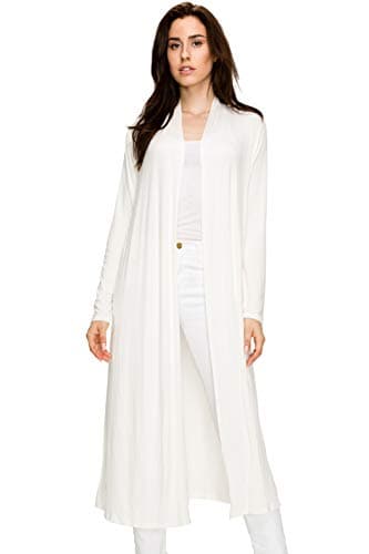 EttelLut Long Lightweight Wrap Cardigans Sweaters Open Front Regular Plus Size