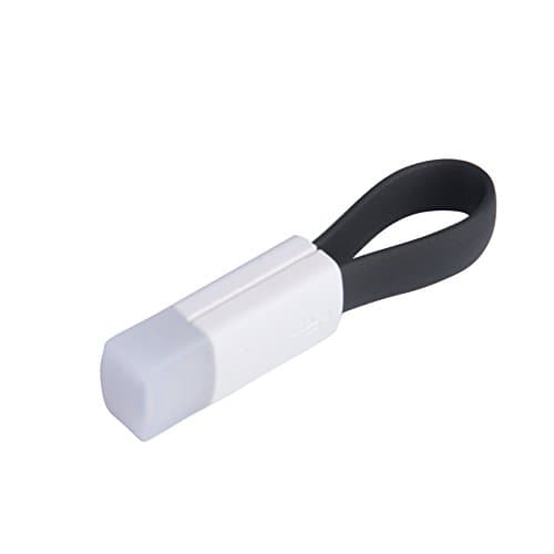 Keychain Cable TRYITT High Speed Micro USB Magnetic Cable,Micro B Male to Micro B Male Sync & Charge Cable for Samsung, HTC,LG,Sony,Android Phone&Tablet-(BLACK)