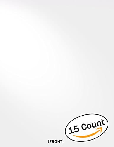 Studio 12 Chipboard Sheets. White. Great for Creative Projects and Protecting Valuable Photos and documents. (Jumbo 8.5" x 11") (Pack of 15)