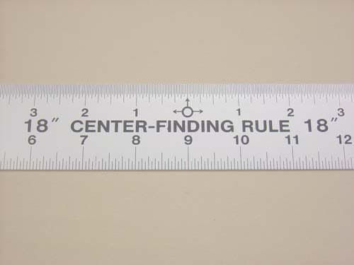 Lance Center Finding Ruler 18"
