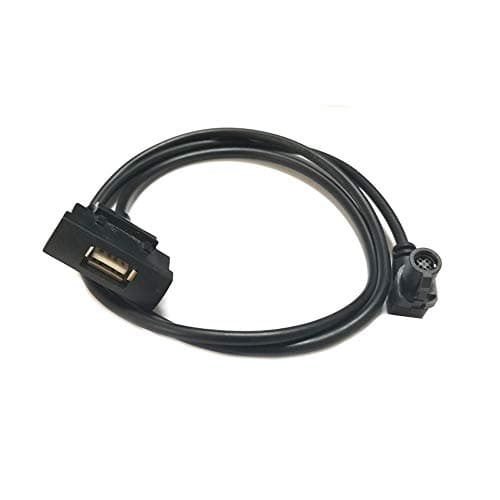 USB interface adapter cable usb audio adapter harness car USB connector wire accessories For RCD 510 RNS 315 (Black)