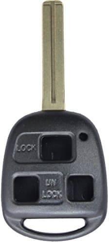 ReplaceMyRemote 1998 - 2008 Lexus 3 Button Remote Head Key Case/Housing/Shell Fob for FCC ID's:HYQ12BBT, HYQ1512V, N14TMTX-1 (Black)