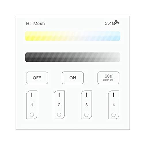 DAYUANDIAN Bluetooth Mesh Smart Touch Panel Remote Controller for Led Ceiling Light Control