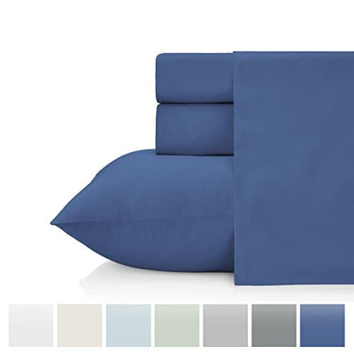 KRISTEX Bedding Set 600 Thread Count 100% Cotton Sheet Set Sateen Weave King sheet 600 tc Anti Wrinkle Bed Sheet Best Deal Pure Natural Cotton sheet Hotel Collection Bestseller-Navy